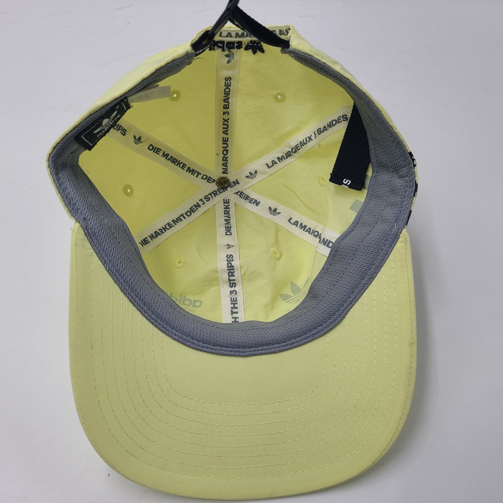 Adidas Hat Strapback Yellow Trefoil Logo Nylon The Brand With The 3 Stripes Men - Picture 13 of 16